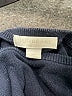 Burberry 100% Baumwolle Solid Blue Elbow patch pullover sweater Size 14 - photo 12