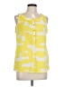 Kenneth Cole REACTION 100% Polyester Yellow Sleeveless Blouse Size L - photo 1