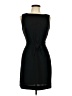 Ann Taylor 100% Polyester Solid Black Casual Dress Size 10 - photo 1