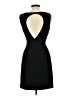Ann Taylor 100% Polyester Solid Black Casual Dress Size 10 - photo 2