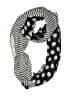 Unbranded 100% Polyester Polka Dots Gray Black Scarf One size - photo 1