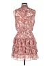 1.State 100% Polyester Paisley Pink Cocktail Dress Size L - photo 2