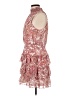 1.State 100% Polyester Paisley Pink Cocktail Dress Size L - photo 5