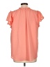 Gibson Look Pink Short Sleeve Blouse Size L - photo 2