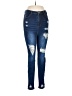Shein Hearts Blue Jeans Size 8 - 10 - photo 1
