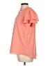 Gibson Look Pink Short Sleeve Blouse Size L - photo 5