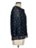 Fever Polka Dots Blue 3/4 Sleeve Blouse Size M - photo 4