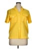 Evan Picone Yellow Short Sleeve Button-Down Shirt Size 16 - photo 1