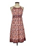 Max Studio Print Orange Casual Dress Size S - photo 1