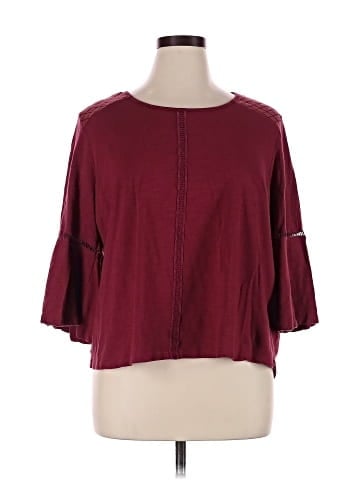 Basic Editions 3/4 Sleeve Top (view 1)