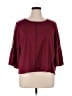 Basic Editions 100% Cotton Burgundy 3/4 Sleeve Top Size 1X - photo 1