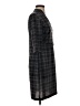 Connected Apparel Plaid Gray Casual Dress Size 4 (petite) - photo 4