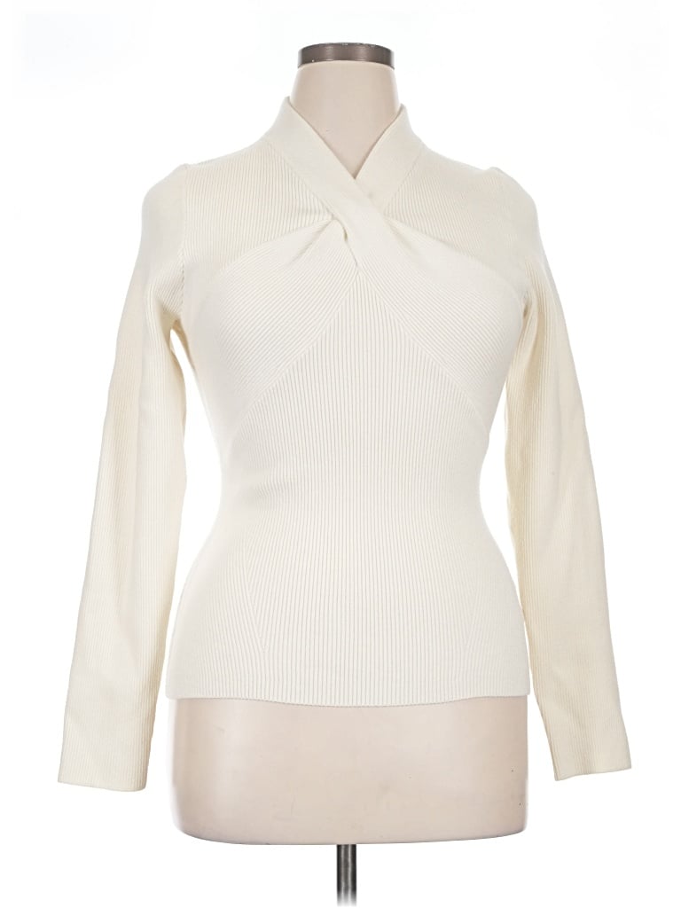 Pre-owned Favorite Daughter Turtleneck Sweater In Ivory