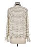 Max Studio 100% Polyester Polka Dots Ivory Long Sleeve Blouse Size S - photo 2