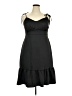 Nine West 100% Polyester Solid Black Cocktail Dress Size XXL - photo 1