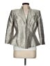 Alex Evenings Metallic Silver Blazer Size 8 - photo 1