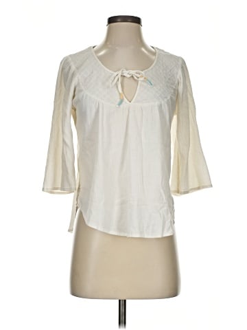 Roxy 3/4 Sleeve Blouse (view 1)