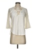 Roxy Ivory 3/4 Sleeve Blouse Size S - photo 1