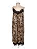 Zara Basic Animal Print Brown Casual Dress Size L - photo 1