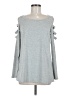leo rosi Gray Long Sleeve Top Size M - photo 1