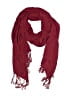 Unbranded 100% Rayon Burgundy Red Scarf One size - photo 1