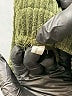 Unbranded 100% Polyester Green Casual Pants Size L - photo 7