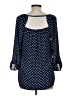 Rewind 100% Polyester Blue 3/4 Sleeve Blouse Size M - photo 2