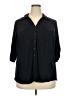 Verve Ami Black 3/4 Sleeve Blouse Size 2X - photo 1