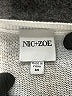 Nic + Zoe Print Silver Pullover Sweater Size M - photo 7