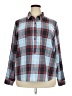 Old Navy 100% Cotton Plaid Blue Long Sleeve Button-Down Shirt Size XXL - photo 1