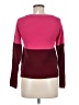 Banana Republic Color Block Burgundy Pullover Sweater Size XS - photo 2