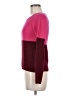 Banana Republic Color Block Burgundy Pullover Sweater Size XS - photo 5