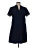 Monteau Solid Blue Casual Dress Size L - photo 1