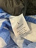 Hester & Orchard 100% Rayon Plaid Blue 3/4 Sleeve Button-Down Shirt Size L - photo 8