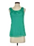 Elle 100% Rayon Green Sleeveless Blouse Size XS - photo 1