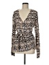 Long Tall Sally Silver Long Sleeve Blouse Size M - photo 1