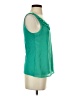 Elle 100% Rayon Green Sleeveless Blouse Size XS - photo 4