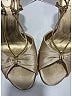 Prada 100% Satin Ivory Tan Sandals Size EU 36 1/2 - photo 4