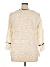 Talbots 100% Polyester Ivory 3/4 Sleeve Blouse Size 1X - photo 2