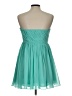 Azazie 100% Polyester Solid Teal Cocktail Dress Size L (estimated) - photo 2