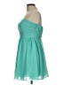 Azazie 100% Polyester Solid Teal Cocktail Dress Size L (estimated) - photo 5