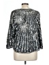 Unbranded Silver Long Sleeve Blouse Size L - photo 2