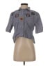 Assorted Brands Gray Short Sleeve Blouse Size S - photo 1