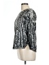 Unbranded Silver Long Sleeve Blouse Size L - photo 5