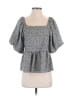 Daniel Cassin Gray 3/4 Sleeve Blouse Size S - photo 1