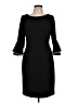 DKNY Solid Black Cocktail Dress Size 10 - photo 1