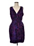 Express Chevron-herringbone Purple Cocktail Dress Size M - photo 1