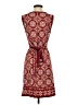 Max Studio Paisley Burgundy Casual Dress Size S - photo 2