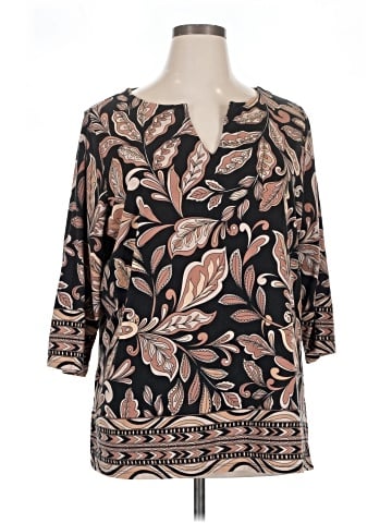 Belle By Kim Gravel 3/4 Sleeve Blouse (view 1)