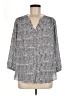 NYDJ 100% Polyester Gray 3/4 Sleeve Blouse Size M - photo 1